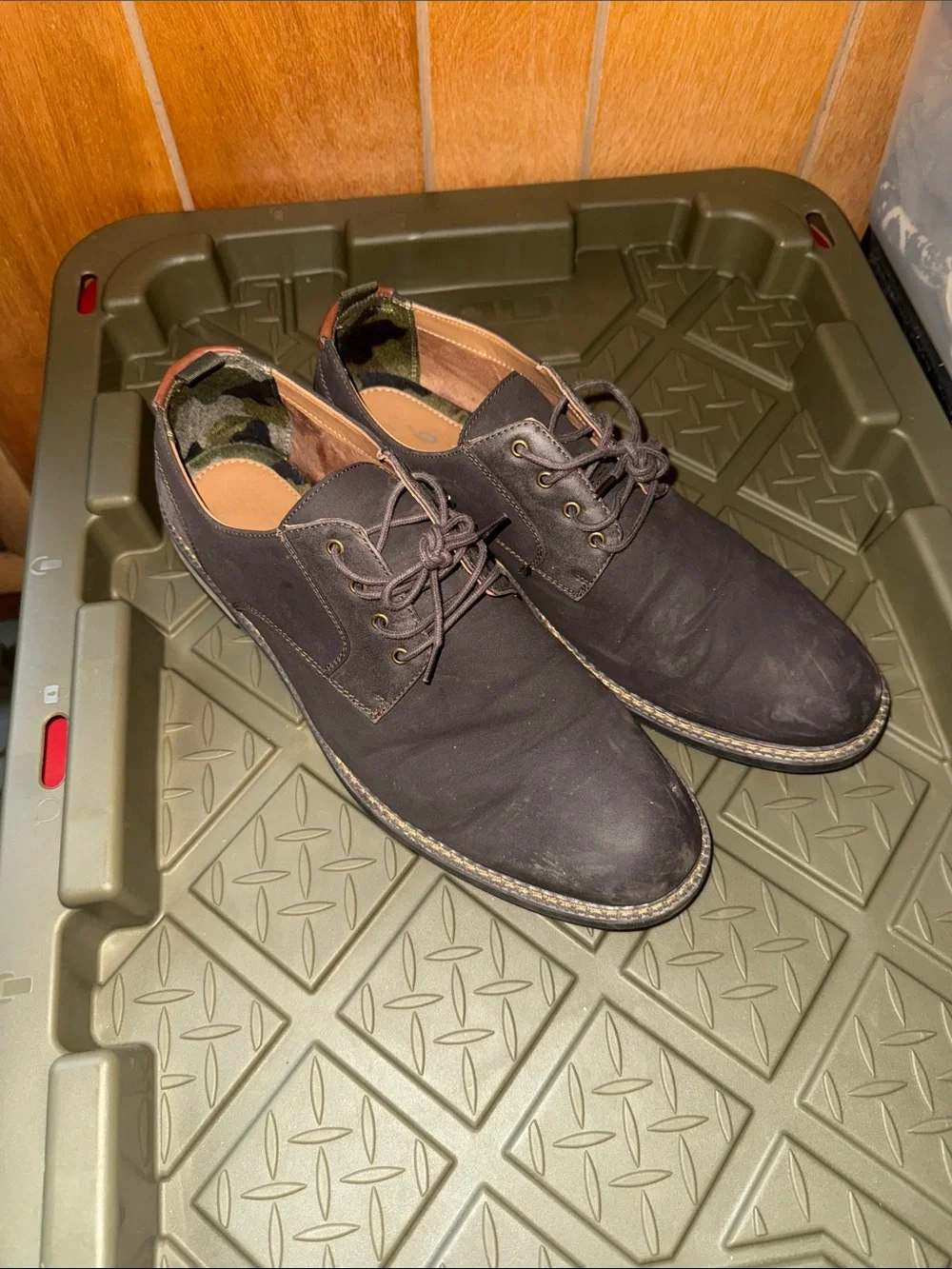 Men's Casual Lace-Up Dress Shoes - Black